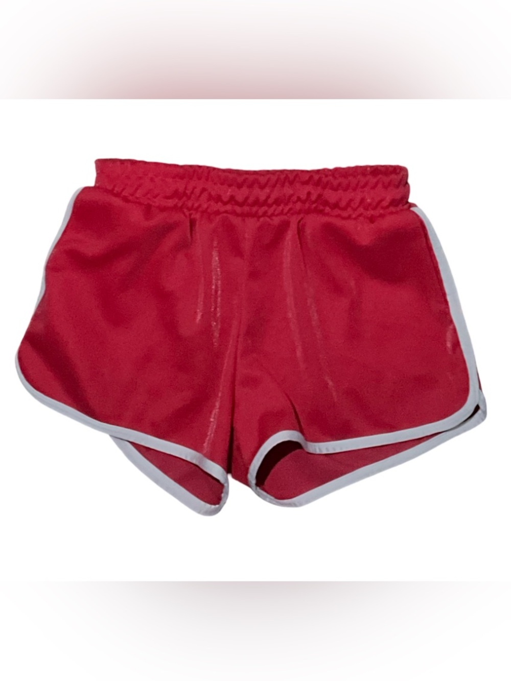 Fashion Nova Pink White Trim Athletic Running Shorts